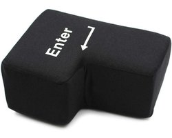 Grote Enter-toets Kussen voor Laptop - Grappig Slaapkussen en Stressverlichter voor Kantoor