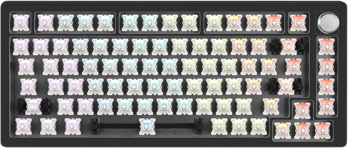 Compact Mechanisch Gaming Toetsenbord met 82 Toetsen en Anti-Ghosting