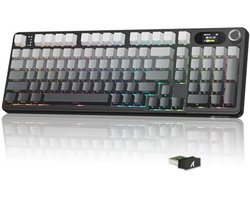 Draadloos Mechanisch Toetsenbord met RGB Verlichting en Tri-Mode Verbinding - Gradient Black