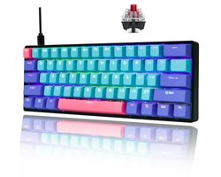 60% Mechanisch Gaming Toetsenbord met RGB Achtergrondverlichting en Hot Swappable Toetsen