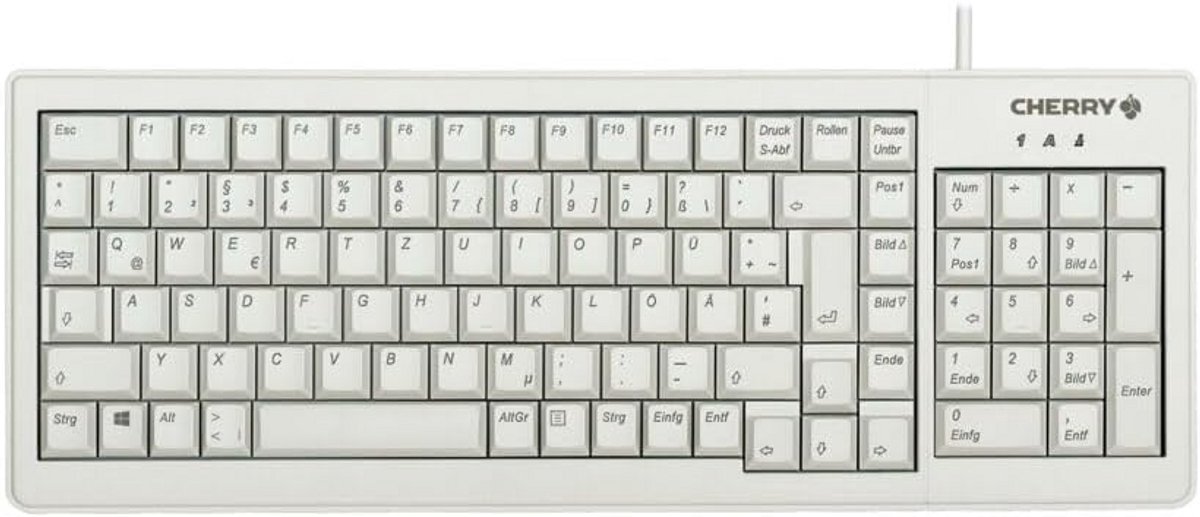 Compact QWERTZ Toetsenbord met ML-Mechanisme - Bedraad en Ruimtebesparend