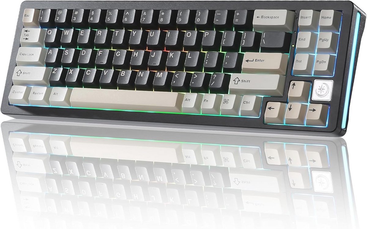 68% Mechanisch Toetsenbord met Draadloze Verbinding en RGB Achtergrondverlichting