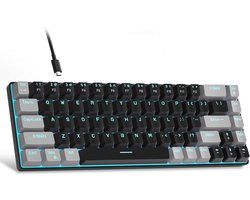 Compact 60% Mechanisch Toetsenbord met RGB Achtergrondverlichting - Ideaal voor Gaming en Kantoor