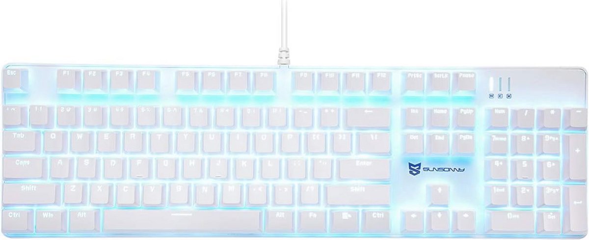 Mechanisch Gaming Toetsenbord met Verlichte Toetsen en 104 Toetsen US Indeling