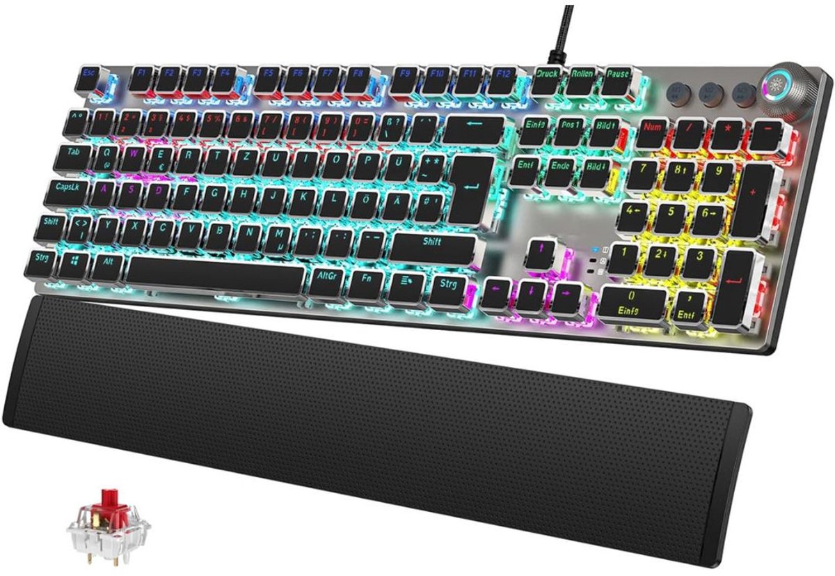 CRLYN® Mechanical Keyboard - Mechanisch Toetsenbord Gaming - Zwart
