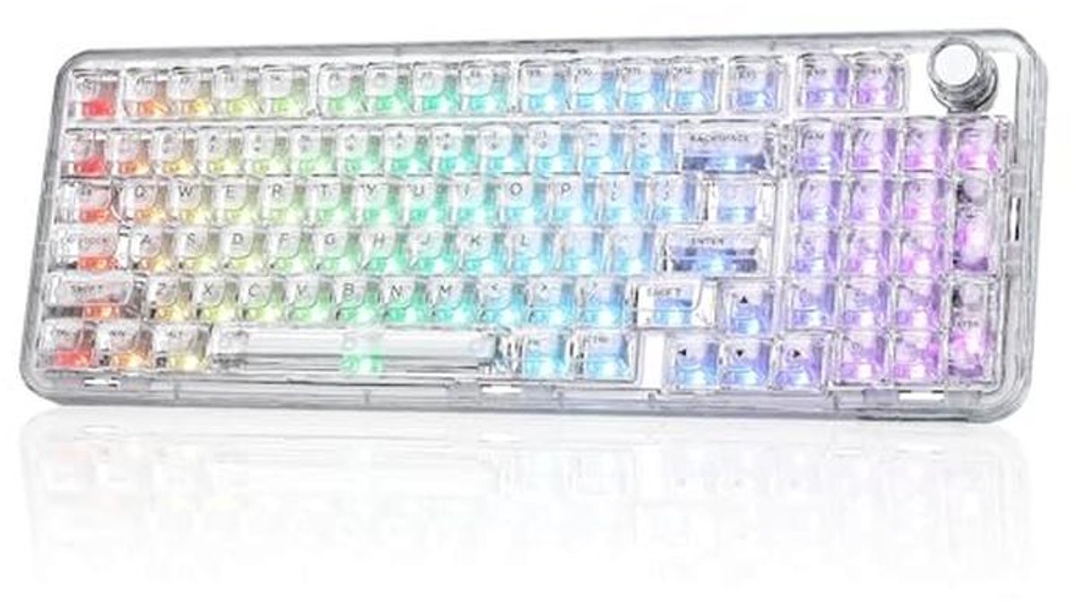Draadloos Mechanisch Gaming Toetsenbord met Hot-Swap Functie en RGB-Effecten