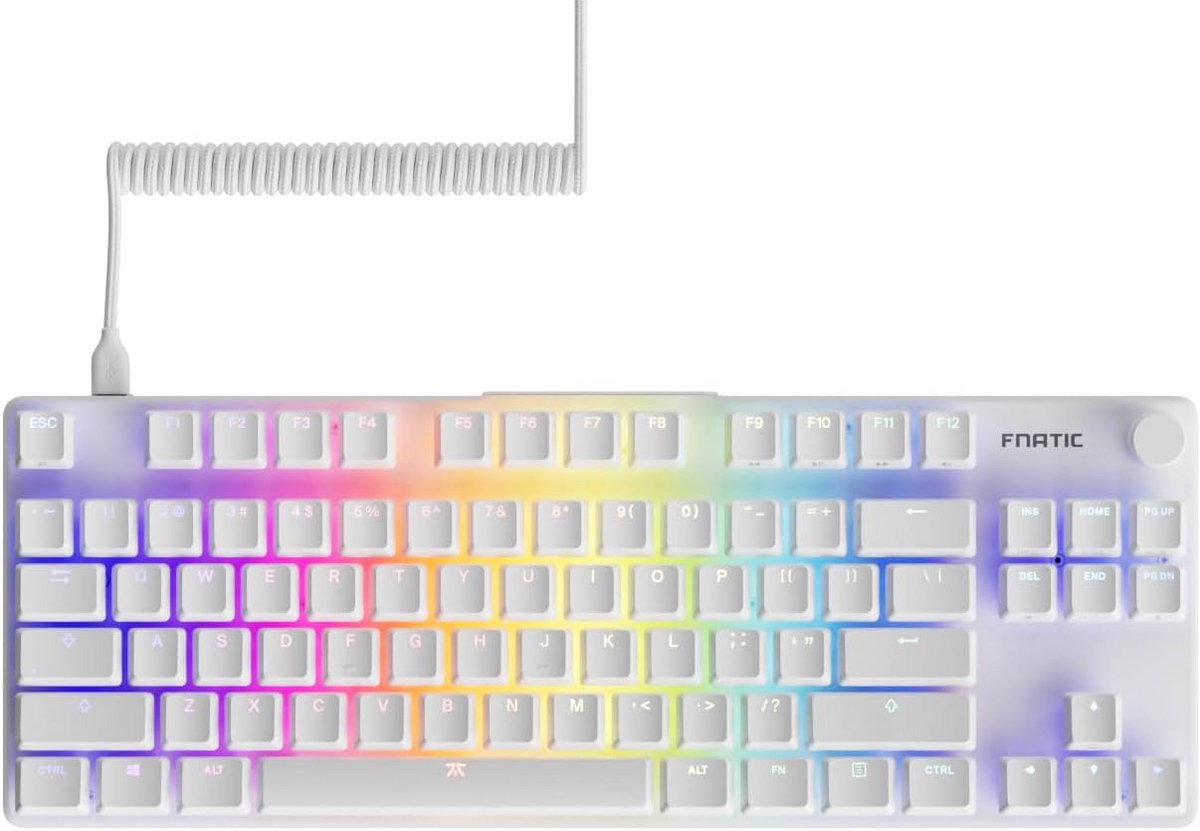 Mechanisch Low-Profile TKL Gaming Toetsenbord met LED-RGB en PBT-Keycaps