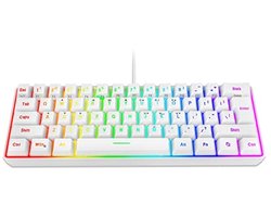 Compact 60% Gaming Toetsenbord met RGB Verlichting - Mechanisch en Draagbaar
