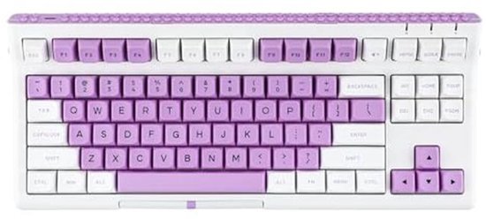 Mechanisch Toetsenbord 87 Toetsen TKL - Hot Swappable met RGB Verlichting en Duurzame Batterij