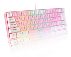 60% Compact RGB Gaming Keyboard with 11 Backlit Effects - Mini Mechanical Keyboard for PC