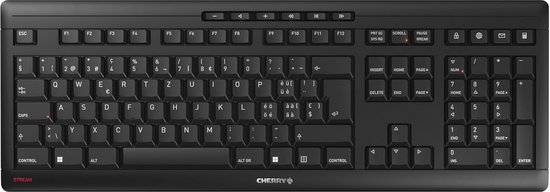 Draadloos Toetsenbord met QWERTZ Lay-out, Stille Toetsen, Plat Ontwerp en 2,4 GHz RF