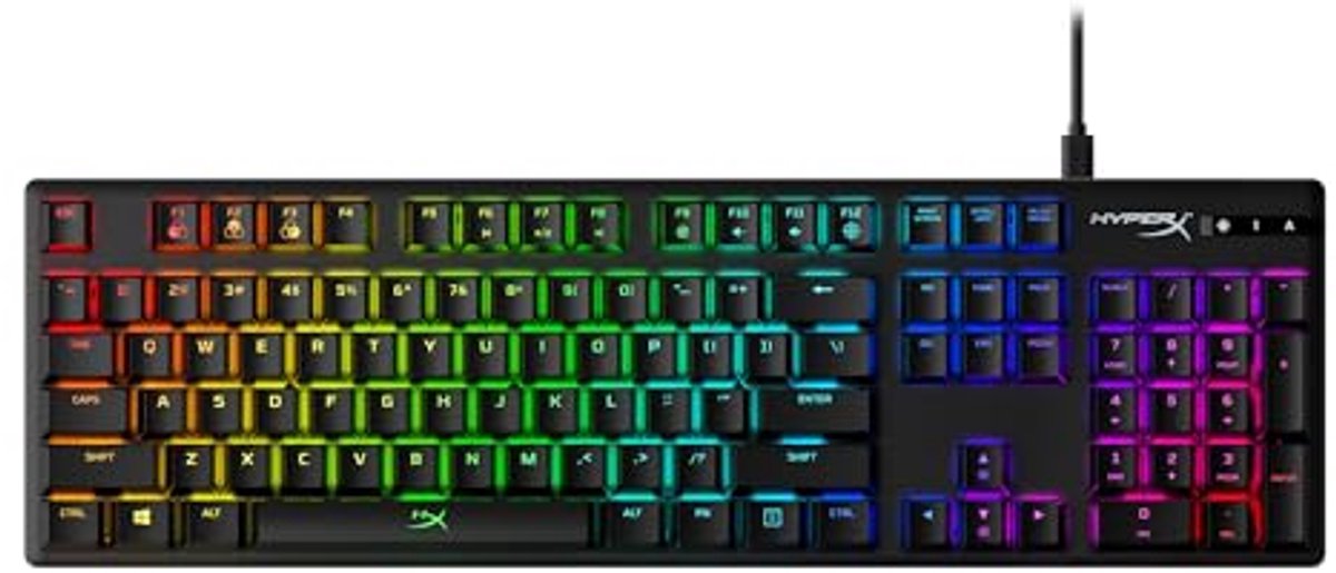 Compact Mechanisch Gaming Toetsenbord met RGB Verlichting - QWERTY US Layout
