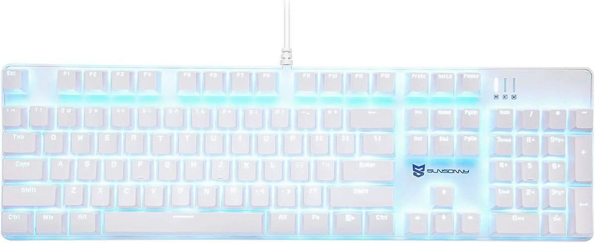 Mechanisch Gaming Toetsenbord met Verlichte Toetsen en 104 Toetsen US Indeling