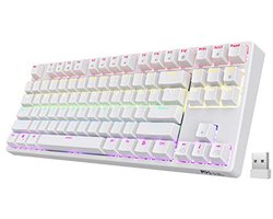 RGB Draadloos TKL Mechanisch Gamingtoetsenbord - 87 Toetsen, Compact Ontwerp, 2.4G Verbinding