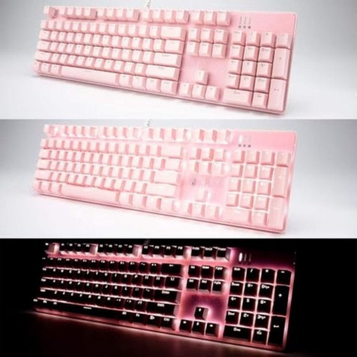 Mechanisch Gaming Toetsenbord Bedraad Backlit 104 Toetsen US Layout