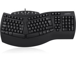 Ergonomisch Split Toetsenbord met 7 Multimedia Toetsen - Bedraad USB - UK Indeling