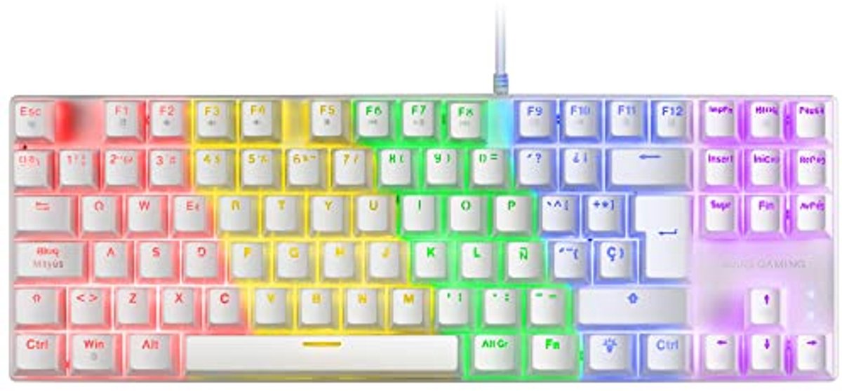 Mechanisch Gaming Toetsenbord TKL met RGB Lichteffecten en Antighosting