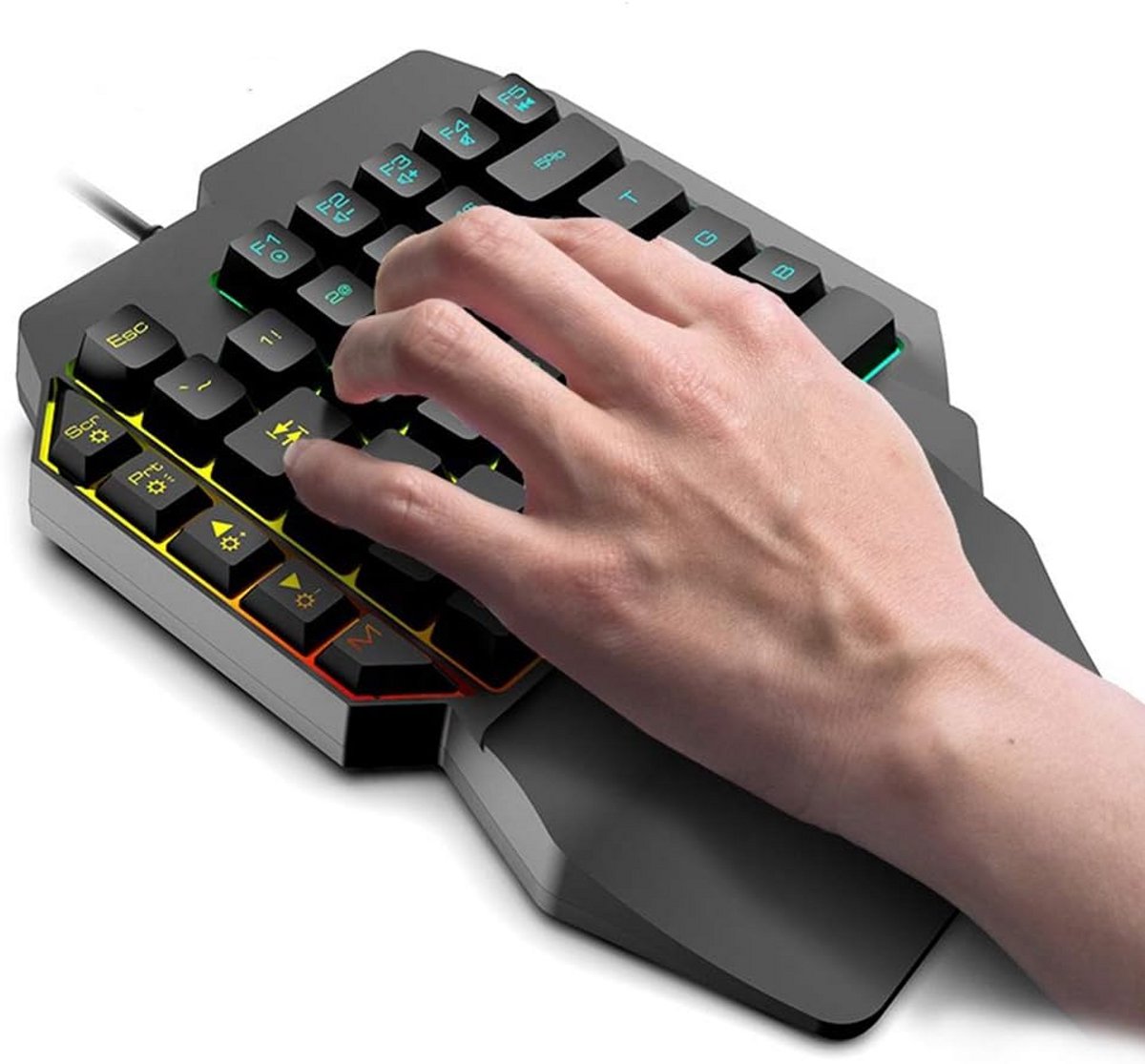 39 Toetsen Mechanisch Gaming Toetsenbord met Lichteffecten voor PC en Mobiel