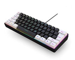 Compact Ergonomisch Gaming Toetsenbord met RGB Licht - 61 Toetsen voor Windows, PC en Laptop