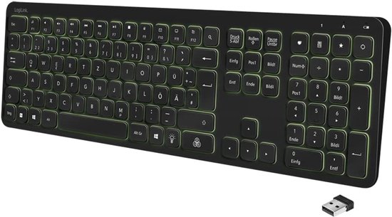 Draadloos Toetsenbord met RGB Achtergrondverlichting en Sneltoetsen voor Windows, Mac en Smart TV