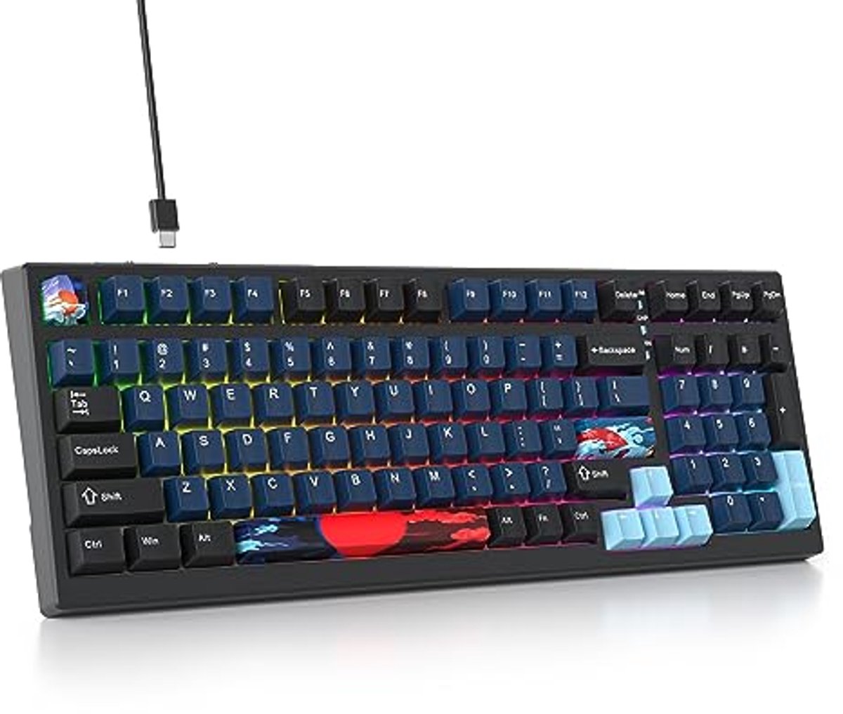 96% Gaming Toetsenbord - Mechanisch, Hot Swappable, RGB Verlichting, Ergonomisch Ontwerp