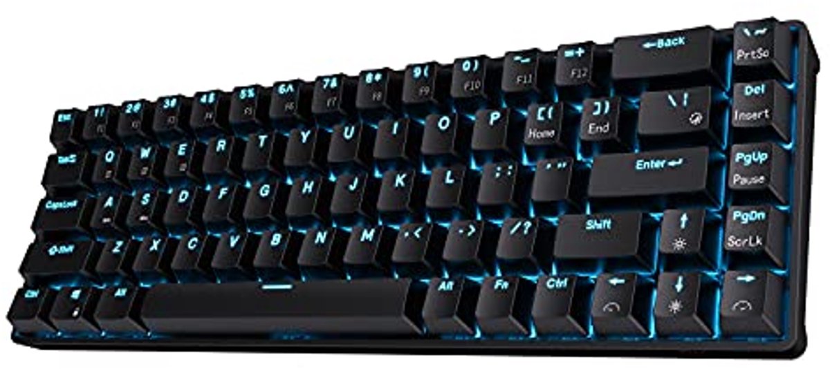 Compact 65% Draadloos Mechanisch Toetsenbord met Hot-Swap Functie en Stille Rode Schakelaars