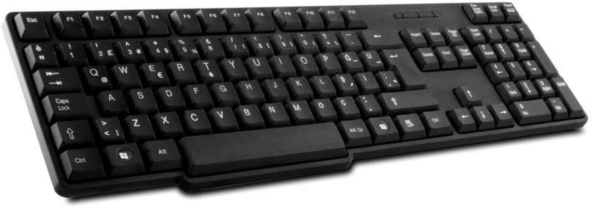 Ergonomisch USB-toetsenbord zwart QWERTY