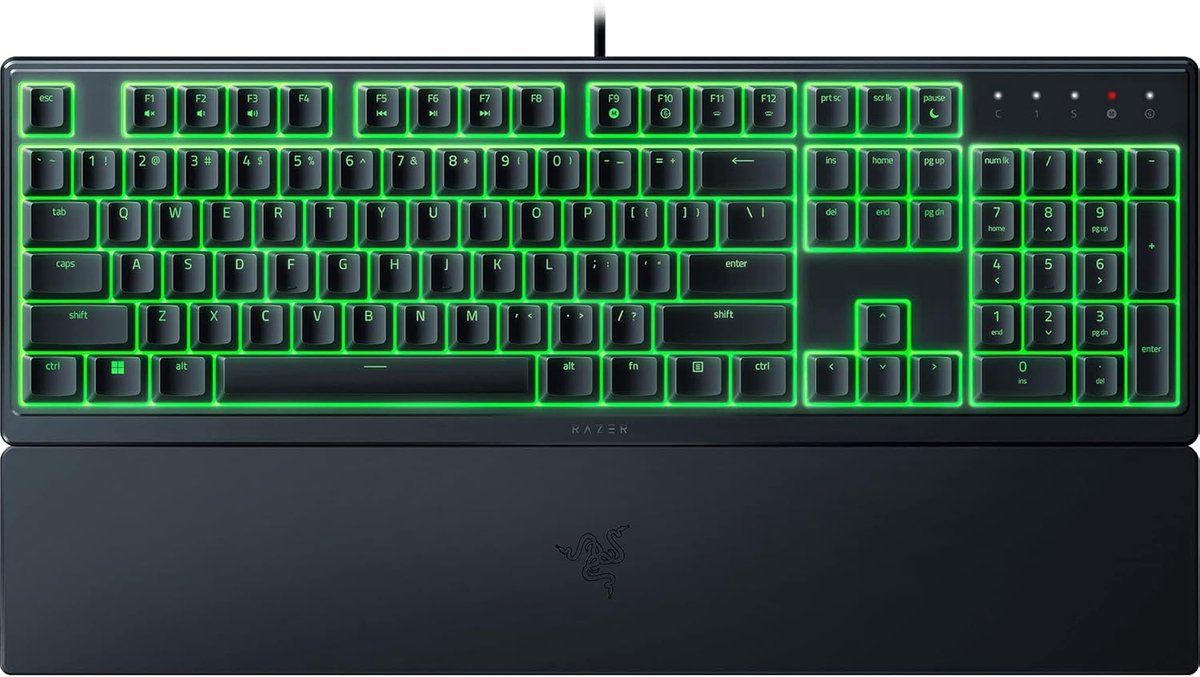 Vlak mecha-membraan gamingtoetsenbord QWERTY US-Layout - Stijlvol en Ergonomisch