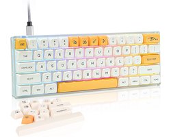 Compact Mechanisch Gaming Toetsenbord met RGB Verlichting en Hot Swappable Switches