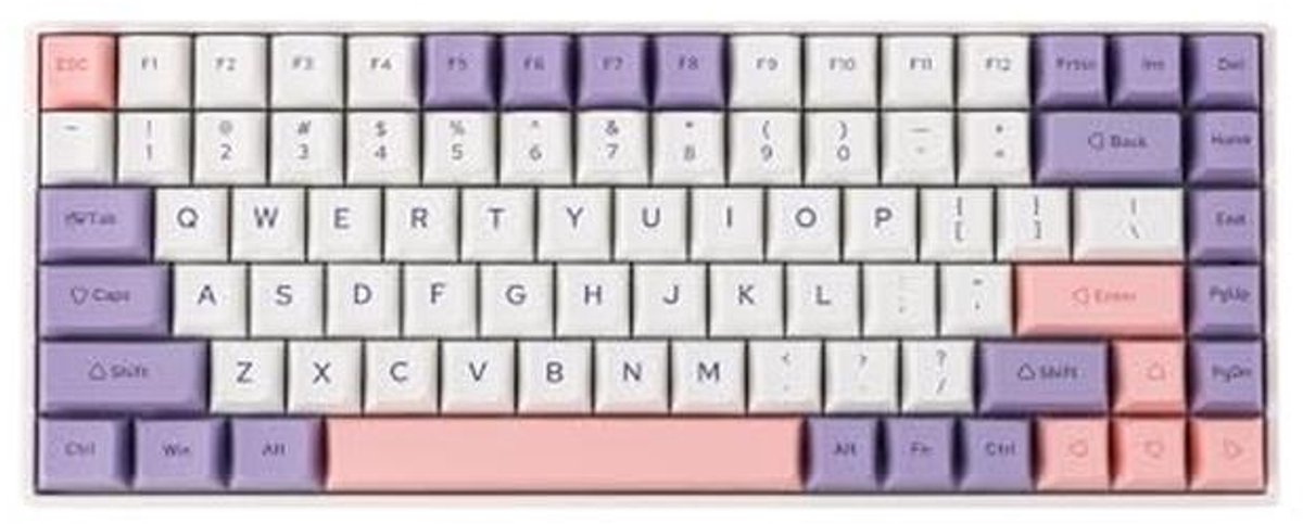 Compact 75% Mechanisch Gaming Toetsenbord met Hot-Swap, RGB en Draadloze Verbinding
