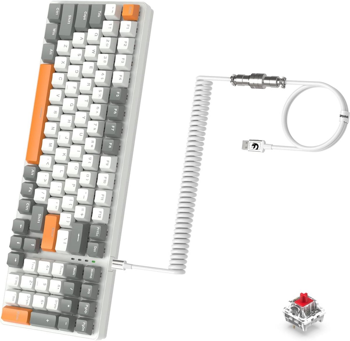 Ultracompact Mechanical Gaming Toetsenbord met RGB Verlichting en 98 Sleutels