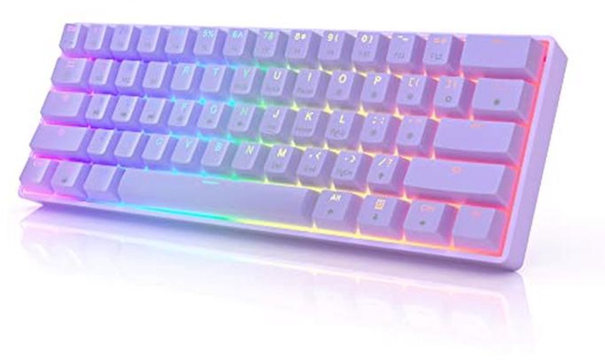 Compact Mechanical Gaming Keyboard met RGB Verlichting en Hotswap Functie