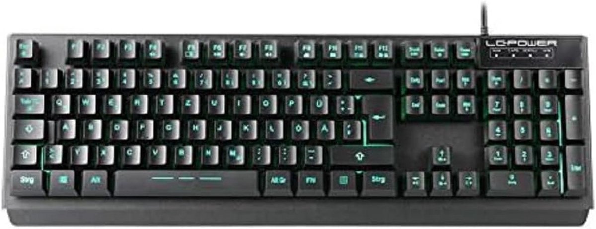 LC-Power LC-KEY-4B USB-mechanisch gamingtoetsenbord met 7 kleuren RGB-verlichting