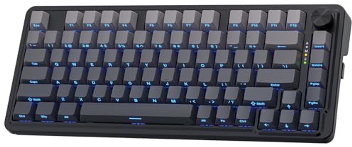 Compact Draadloos RGB Gaming Toetsenbord met 81 Toetsen en Geluidsdemping