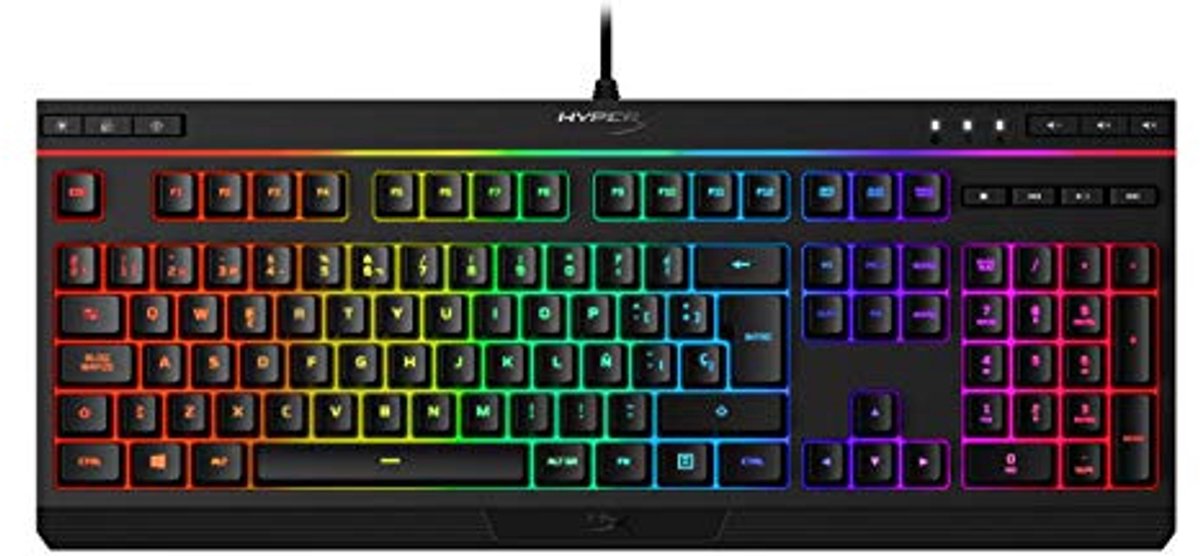 RGB Membraan Gaming Toetsenbord met Anti-Ghosting en Multimedia Controle
