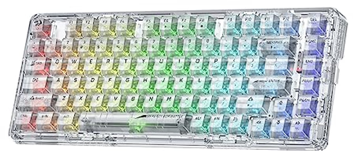 Compact Mechanisch Draadloos RGB Gaming Toetsenbord met Hot-Swap Functie