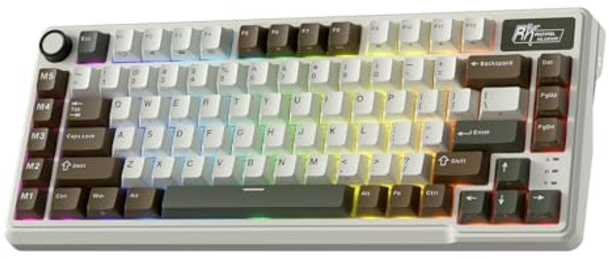 Mechanisch 75% TKL Toetsenbord met Macrotoetsen en Tri-Mode Connectiviteit