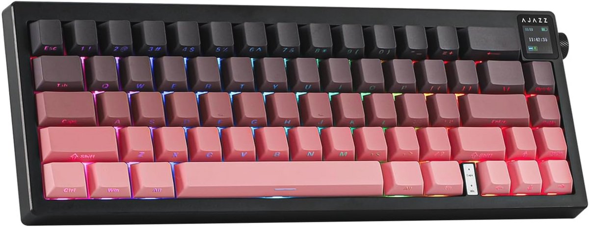 Draadloos 65% Mechanisch Gaming Toetsenbord met TFT Scherm en 5000mAh Batterij