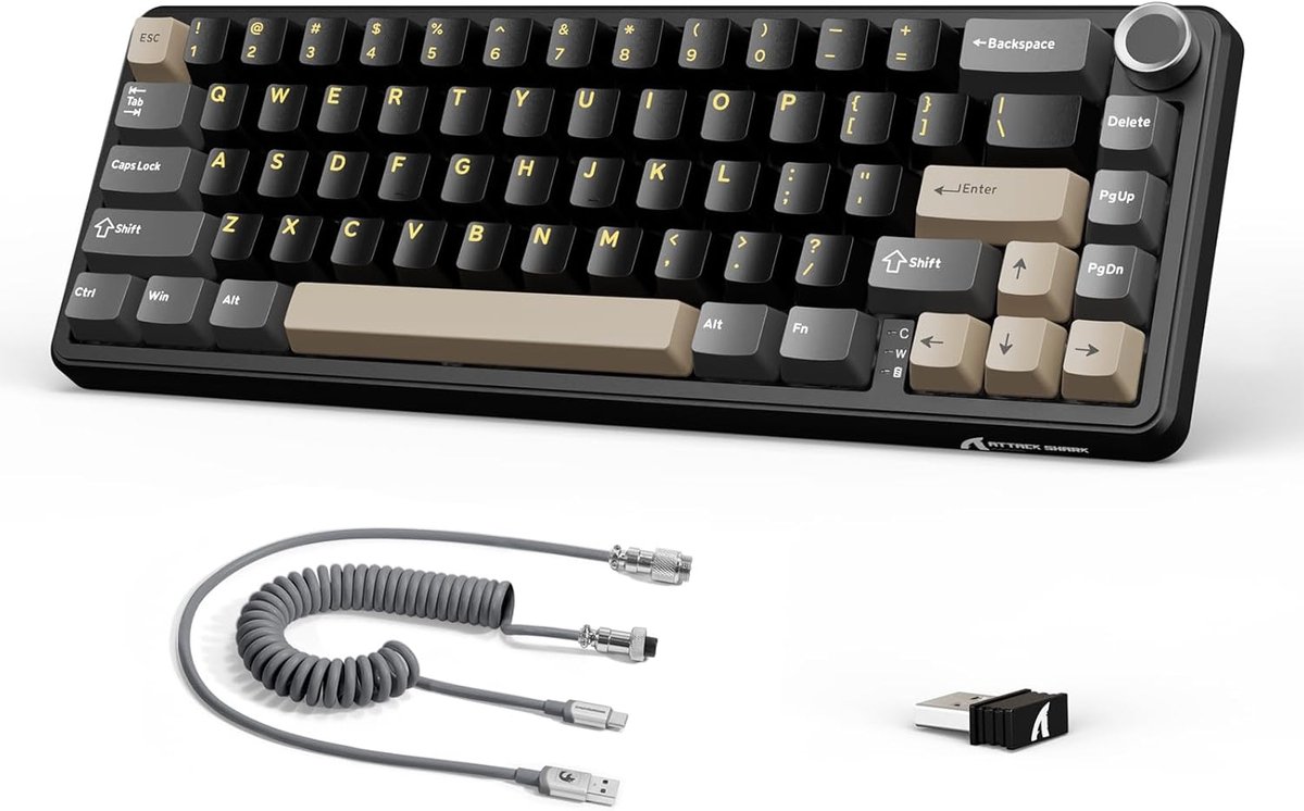 60% Compact Draadloos Mechanisch Gaming Toetsenbord met RGB en Hot-Swap Functie