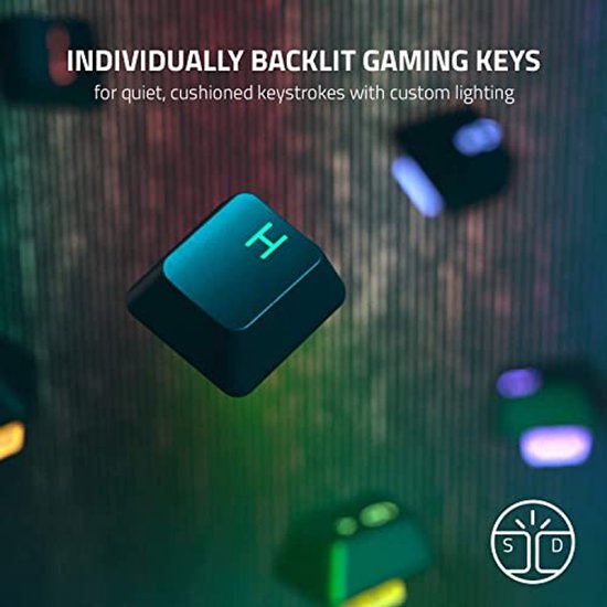 RGB Gaming Toetsenbord met Programmeerbare Toetsen en Mediatoetsen - QWERTY US-Layout Zwart