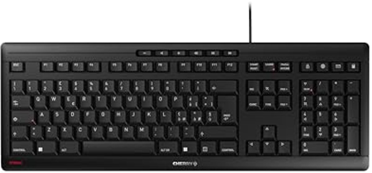 Bedraad QWERTY Toetsenbord met Fluisterstille Toetsaanslagen en Elegant Ontwerp