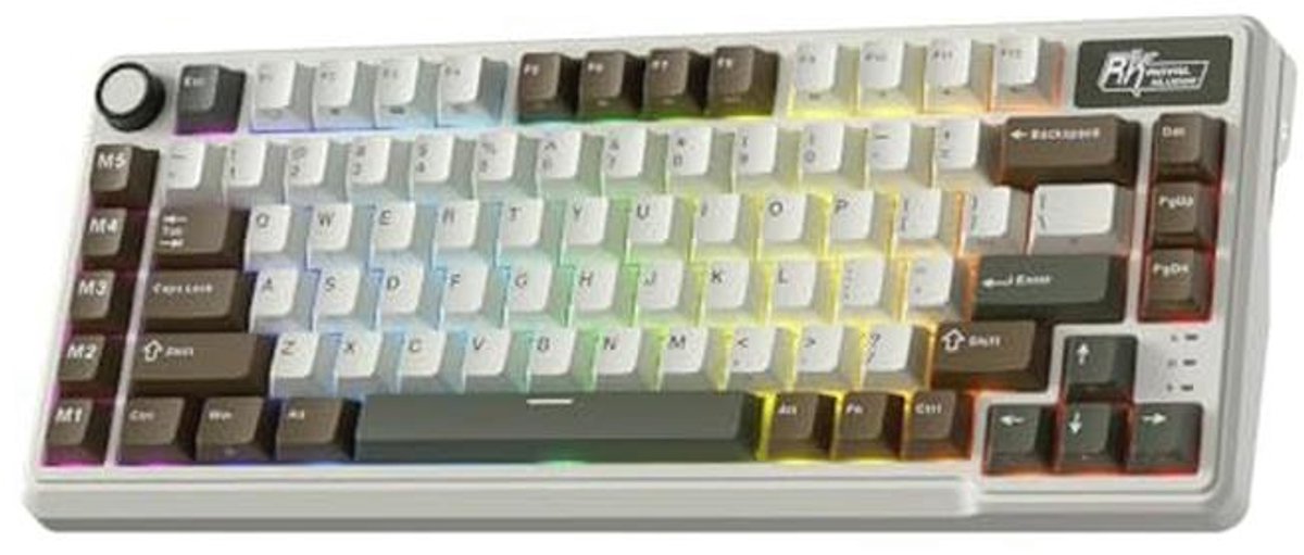 Mechanisch 75% TKL Toetsenbord met Macrotoetsen en Tri-Mode Connectiviteit