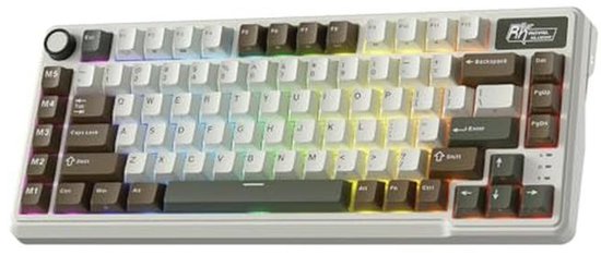 Mechanisch 75% TKL Toetsenbord met Macrotoetsen en Tri-Mode Connectiviteit