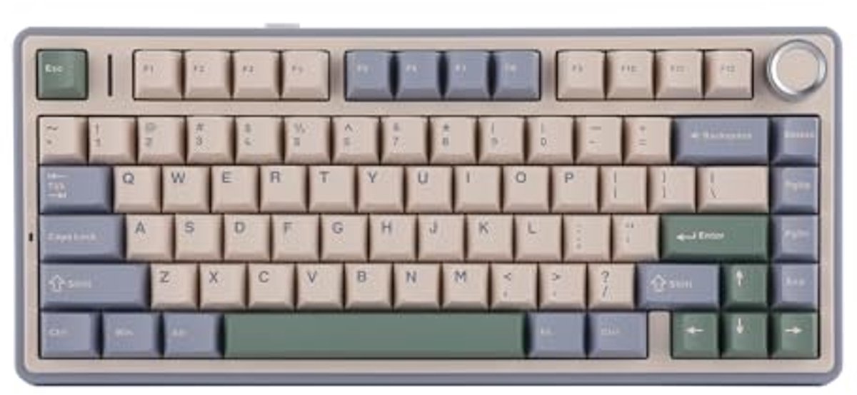 Compact Mechanisch Toetsenbord met RGB, Draadloos & Hot Swappable Knoppen