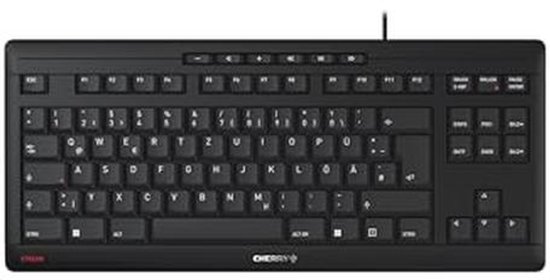 Compact QWERTZ Toetsenbord TKL - Bekabeld, Fluisterstil met SX Schaarmechanisme