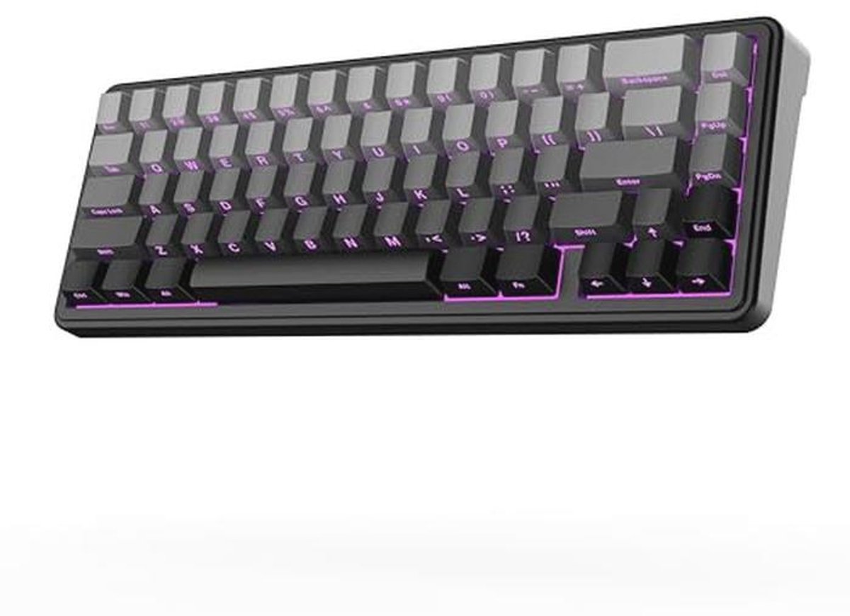 Draadloos 65% Mechanisch Toetsenbord met RGB Verlichting en Hot-Swap Functie