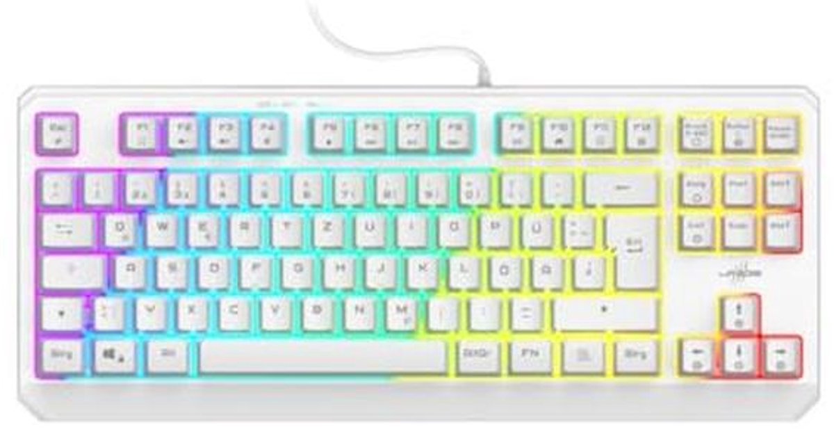 Compact Gaming Toetsenbord Met RGB Verlichting - Tenkeyless QWERTZ