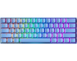 Mechanisch Gaming Toetsenbord 61 Toetsen RGB Verlicht Bedraad Programmeerbaar voor PC/Mac