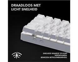 Thuys – Pro X 60 Lightspeed Gaming Toetsenbord – Draadloos Mechanisch 60 Procent – Rgb – Wit