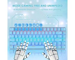 Bedraad Gaming Toetsenbord met Blauwe Verlichting